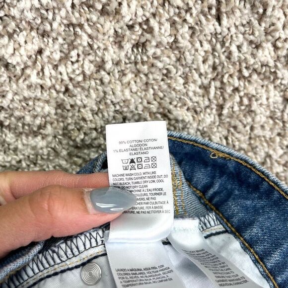 Lucky Brand Jeans Women’s 12/31 90’s Loose High Rise Button Fly Straight Leg Den - Picture 9 of 10